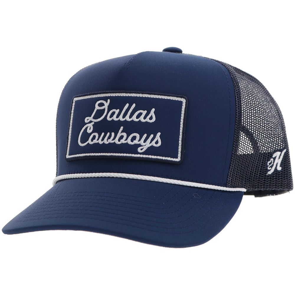 NFL Dallas Cowboys HOOey Script Rope Trucker Hat - Navy