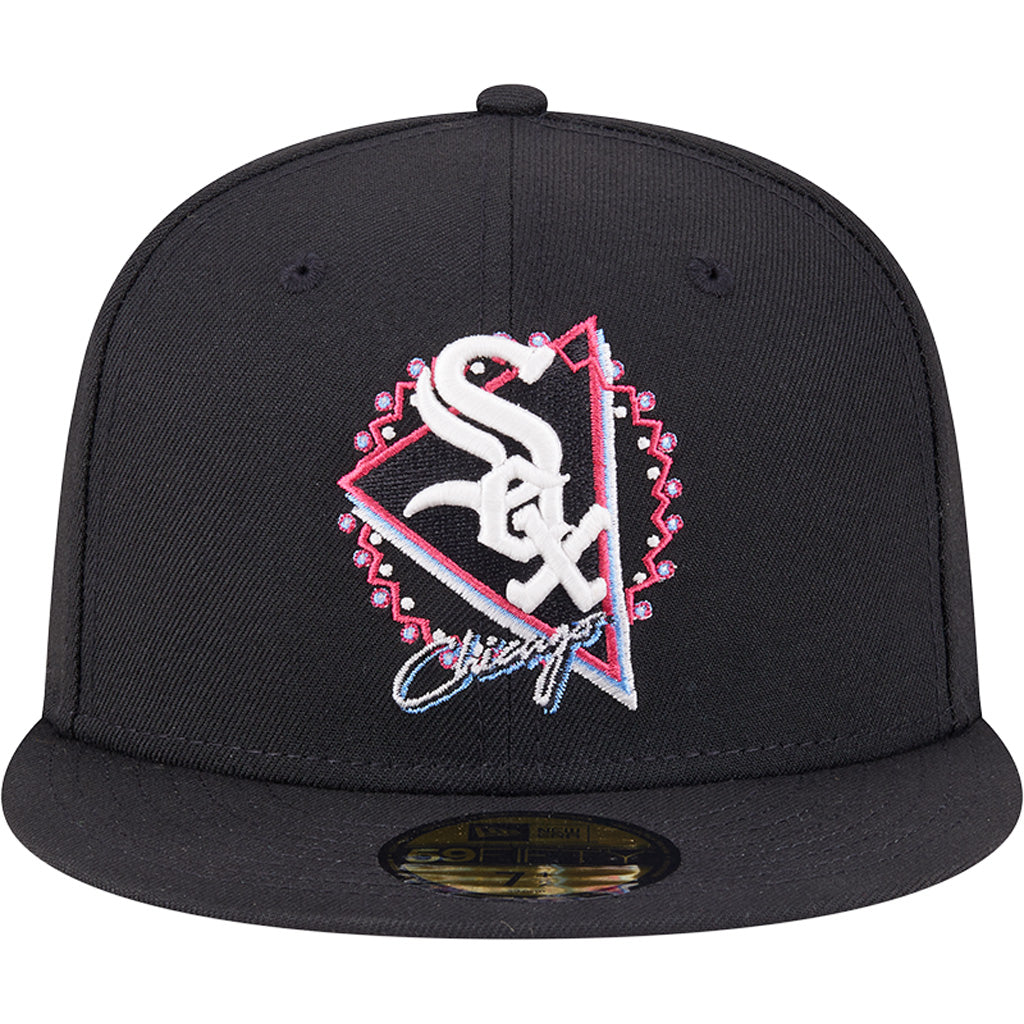 MLB Chicago White Sox New Era Neon 59FIFTY Fitted Hat - Black