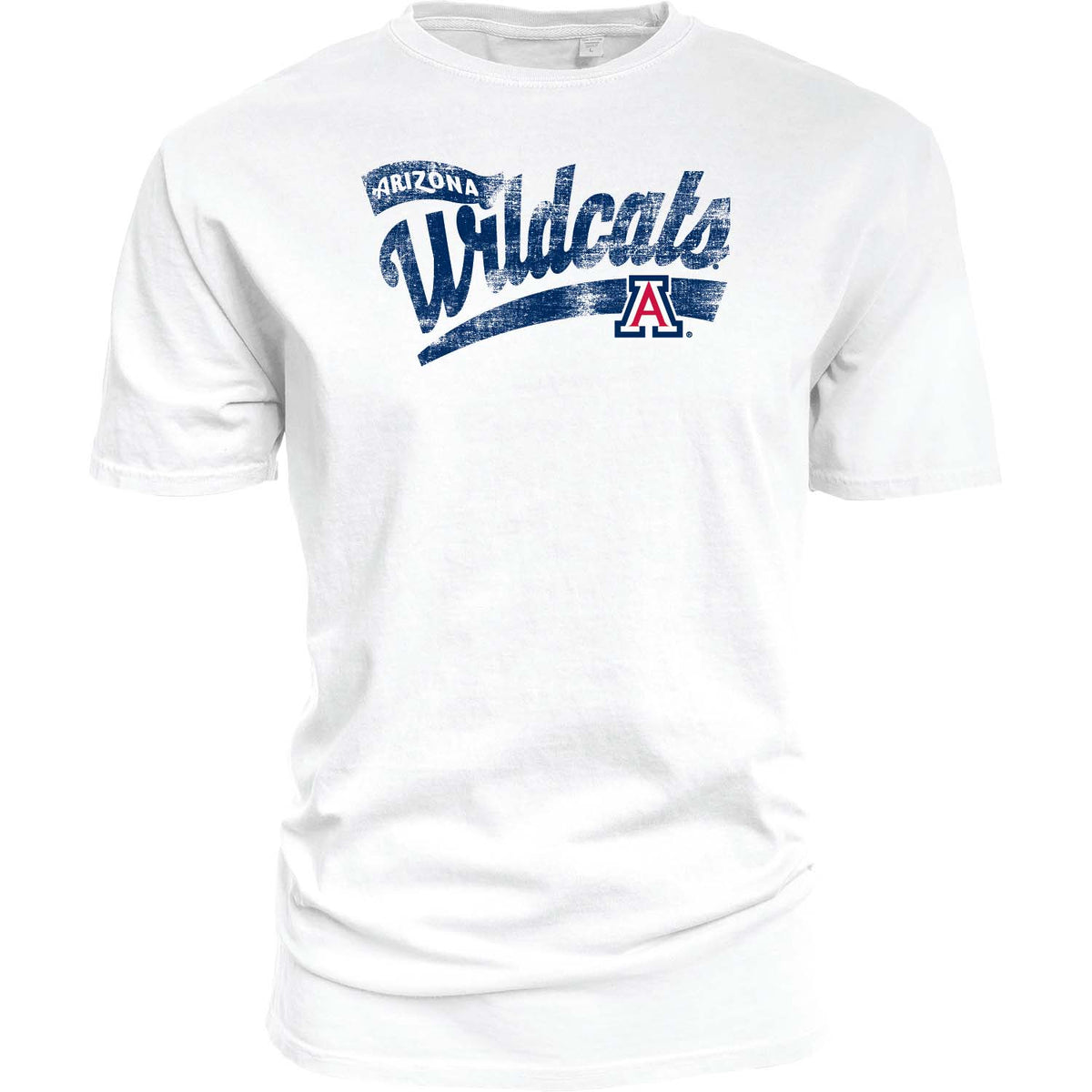 NCAA Arizona Wildcats Blue 84 Step Back T-Shirt- White