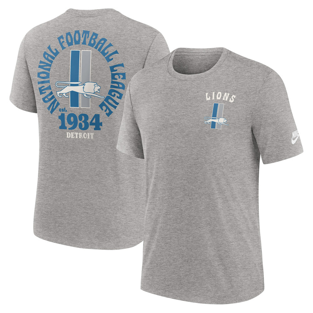 NFL Detroit Lions Nike 2-Hit Tri-Blend T-Shirt - Gray