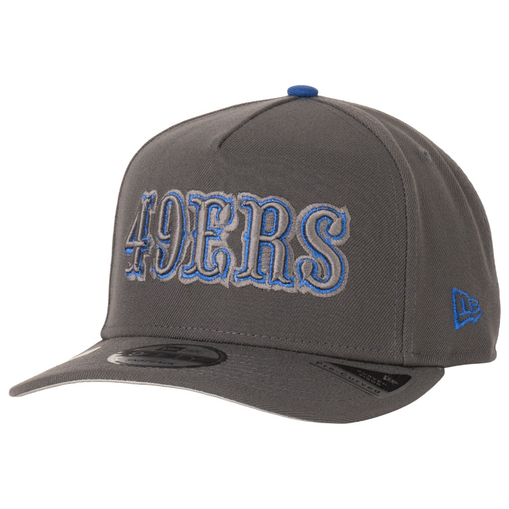 NFL San Francisco 49ers New Era Azurite 9FIFTY A-Frame Snapback Hat - Graphite