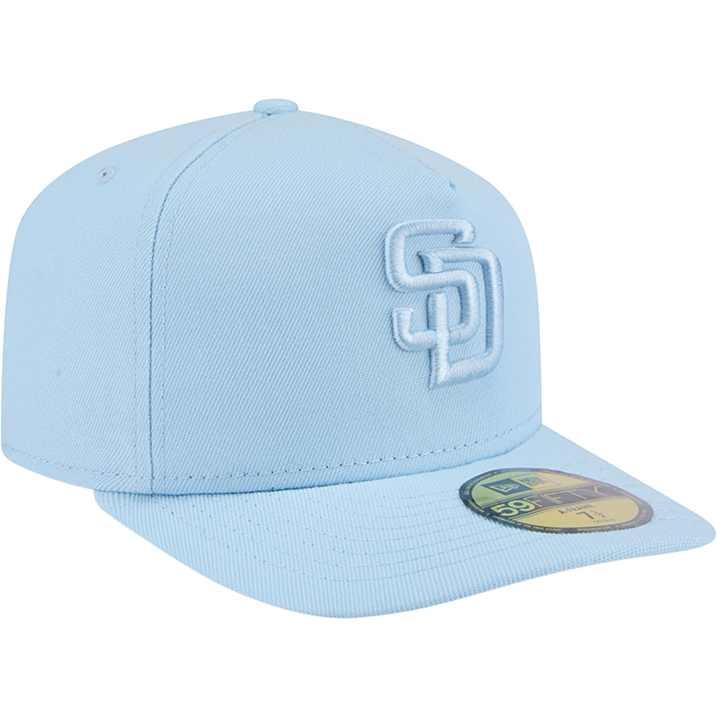 MLB San Diego Padres New Era Tonal Blue 59FIFTY A-Frame Fitted Hat - Blue