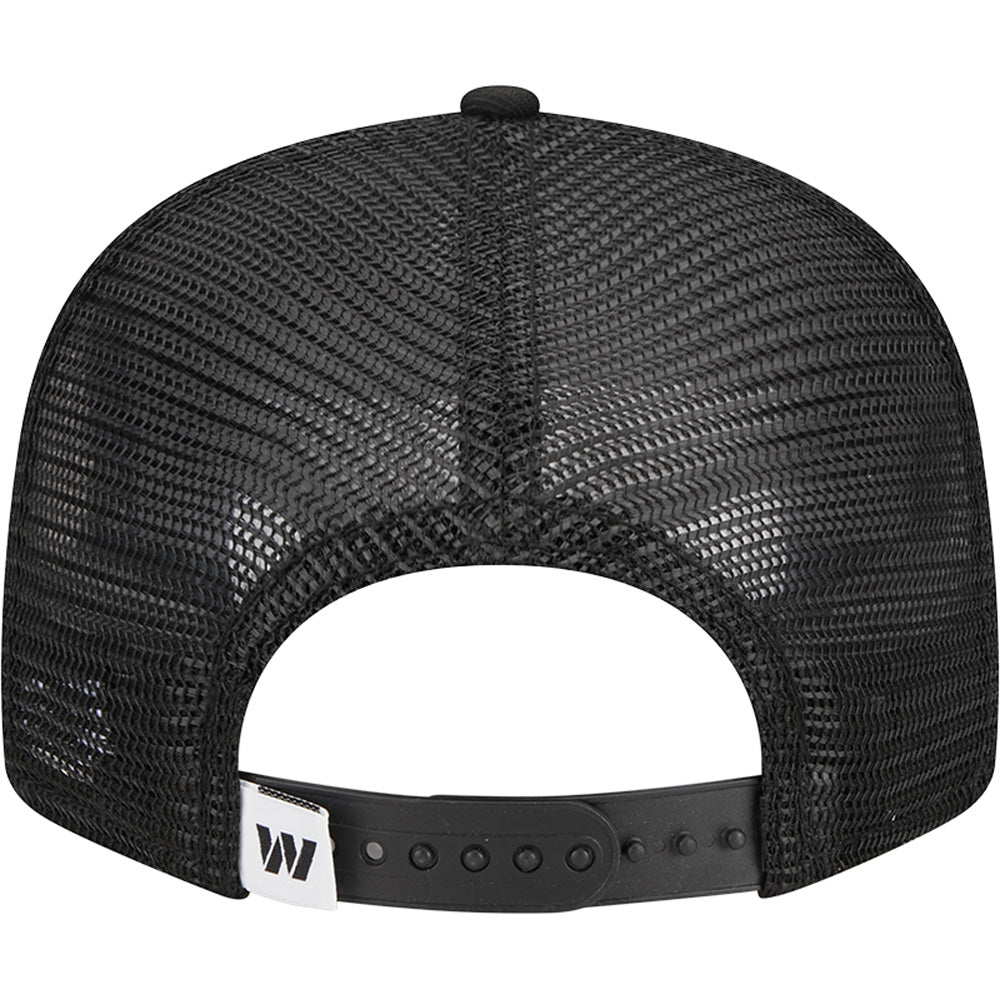 NFL Washington Commanders New Era Black & White 9FIFTY Snapback Trucker Hat - Black