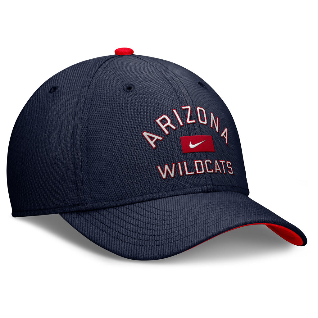 NCAA Arizona Wildcats Nike Arch Arizona Swooshflex Fit Hat - Navy