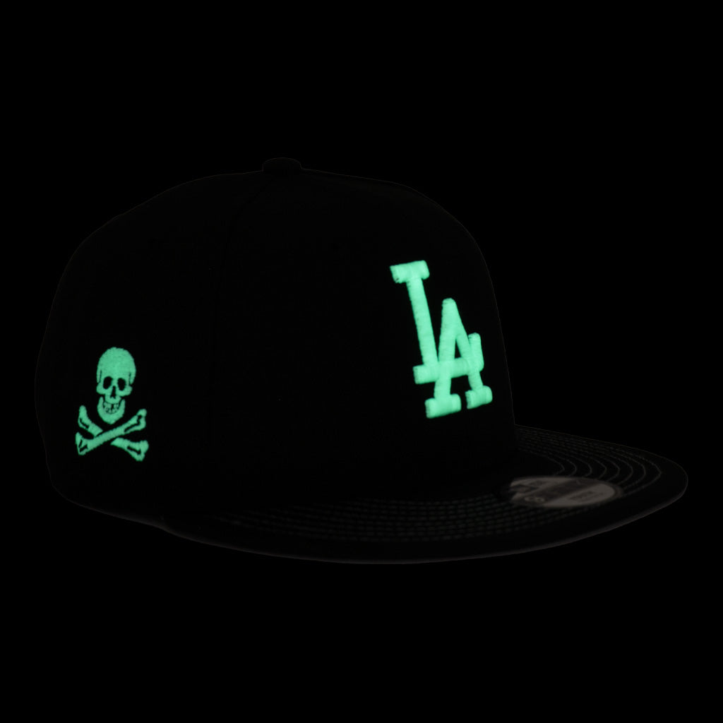 MLB Los Angeles Dodgers New Era Youth Jolly Roger 9FIFTY Snapback Hat - Black