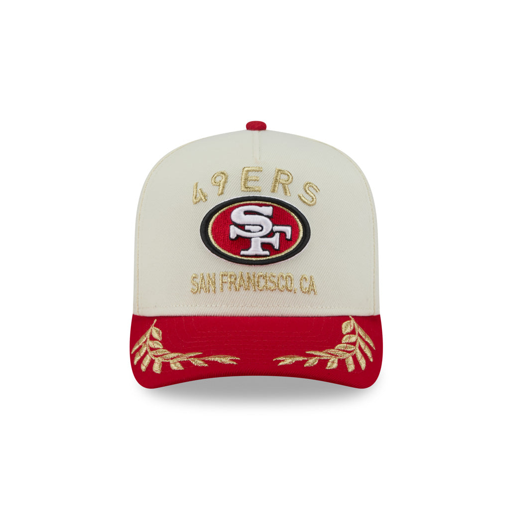 NFL San Francisco 49ers New Era 2025 Draft 9FIFTY A-Frame Hat - Chrome