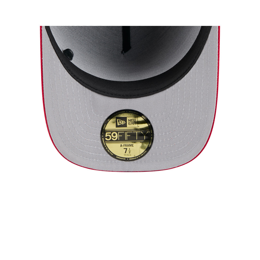 NFL San Francisco 49ers New Era 2025 Draft 59FIFTY A-Frame Fitted Hat - Black