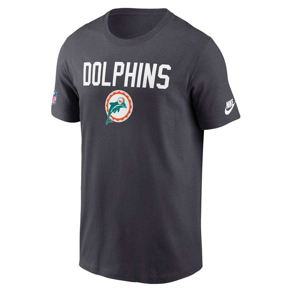 NFL Miami Dolphins Nike Dri-Fit Crew Alternate T-Shirt - Charcoal