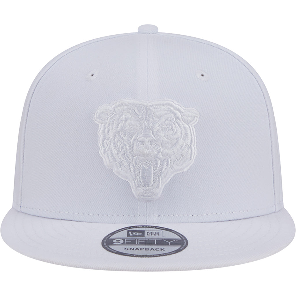 NFL Chicago Bears New Era White on White 9FIFTY Snapback Hat - White