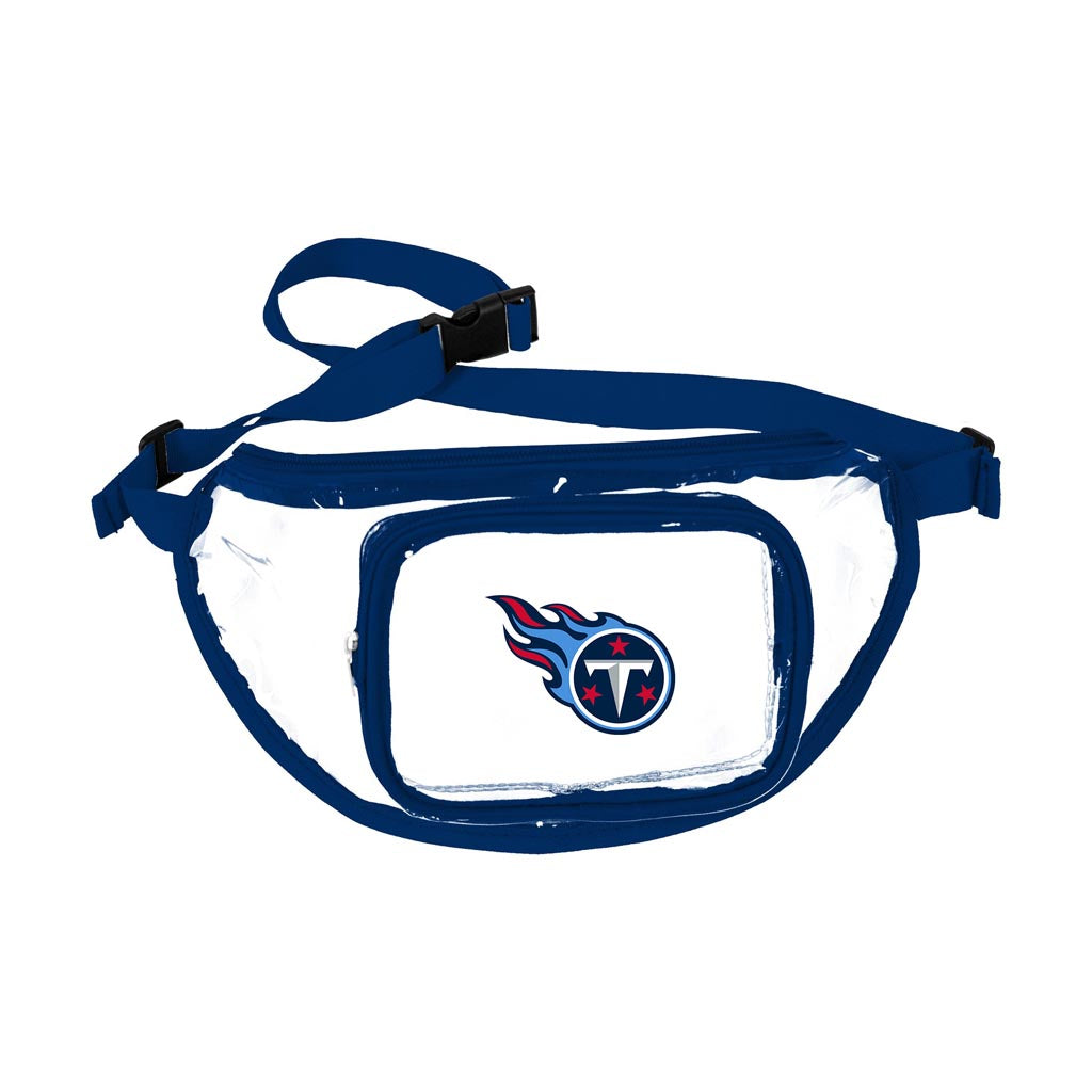 NFL Tennessee Titans Logo Brands Clear Fanny Pack - Black