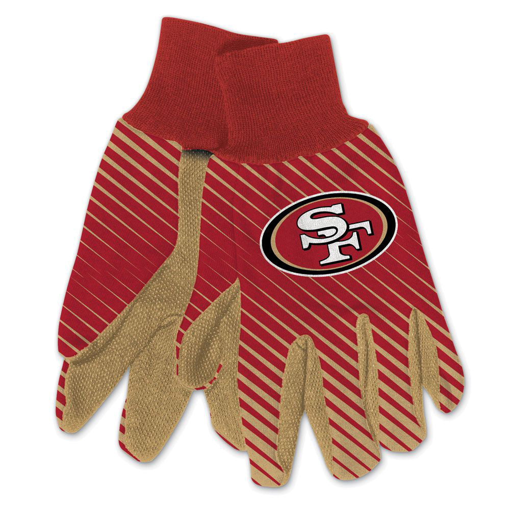 NFL San Francisco 49ers WinCraft Team Stripe Utility Gloves