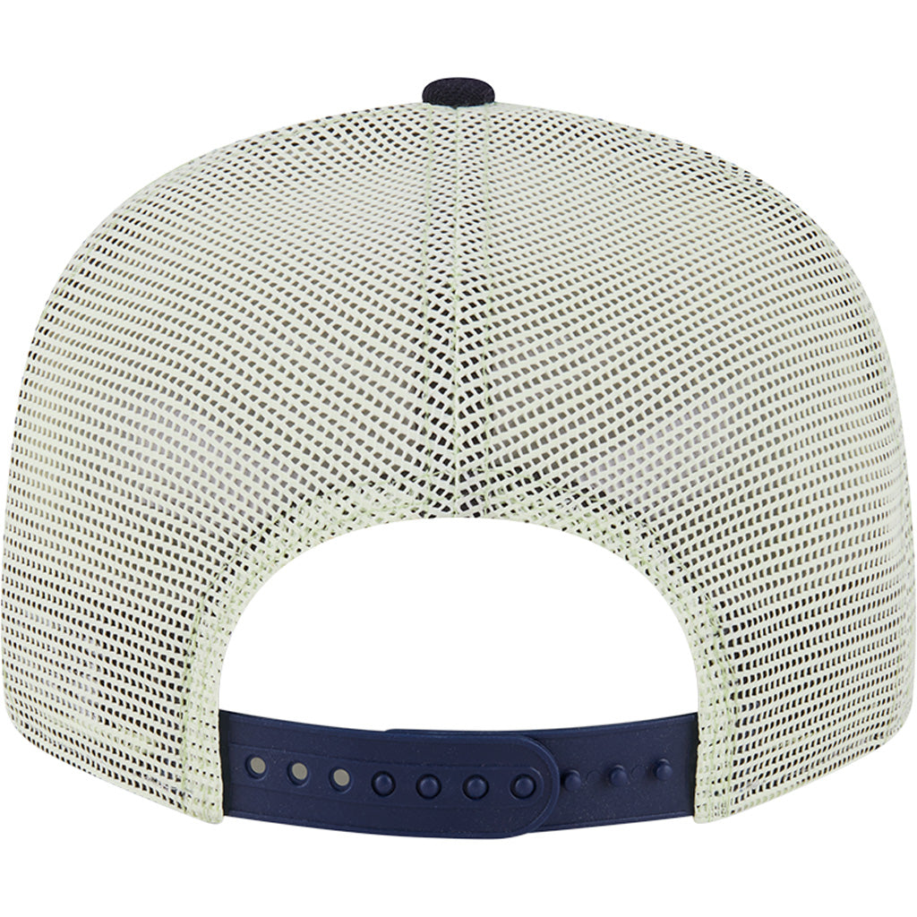 MLB Atlanta Braves New Era Neon Trucker 9FIFTY Snapback Hat - Navy