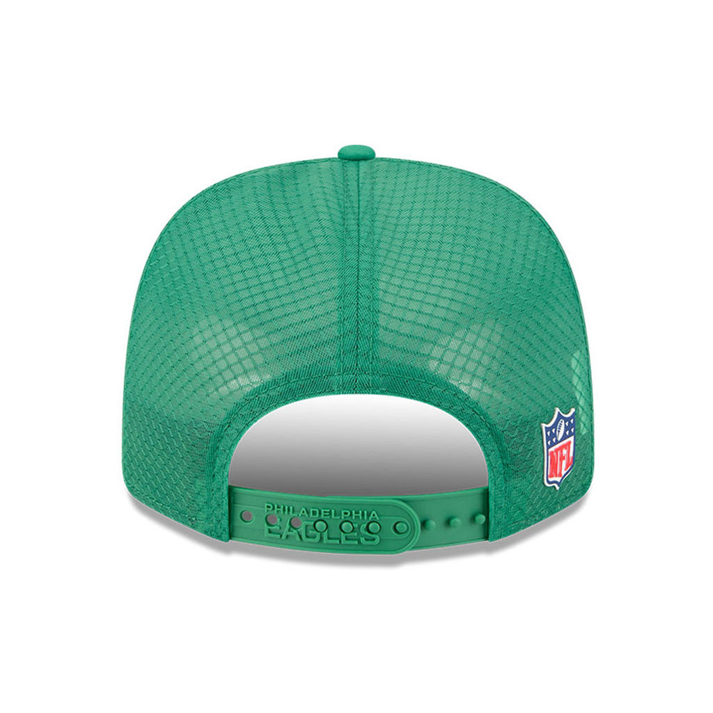 NFL Philadelphia Eagles New Era 2025 Sideline 9SEVENTY Stretch-Snapback Hat - Green