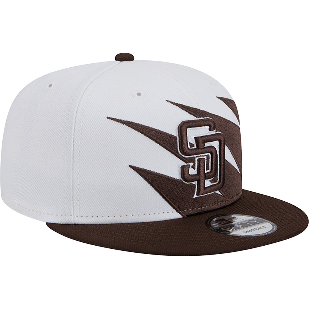 MLB San Diego Padres New Era Jagged 9FIFTY Snapback Hat - White