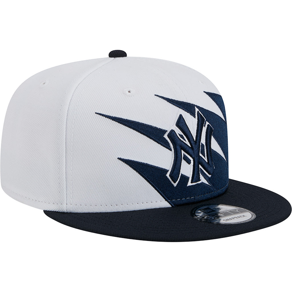 MLB New York Yankees New Era Jagged 9FIFTY Snapback Hat - White