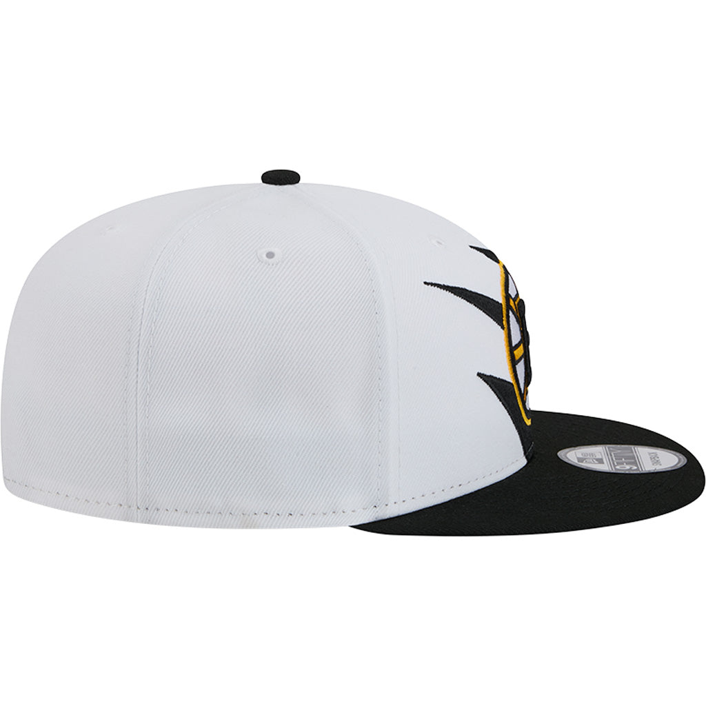 NHL Boston Bruins New Era Jagged 9FIFTY Snapback Hat - White