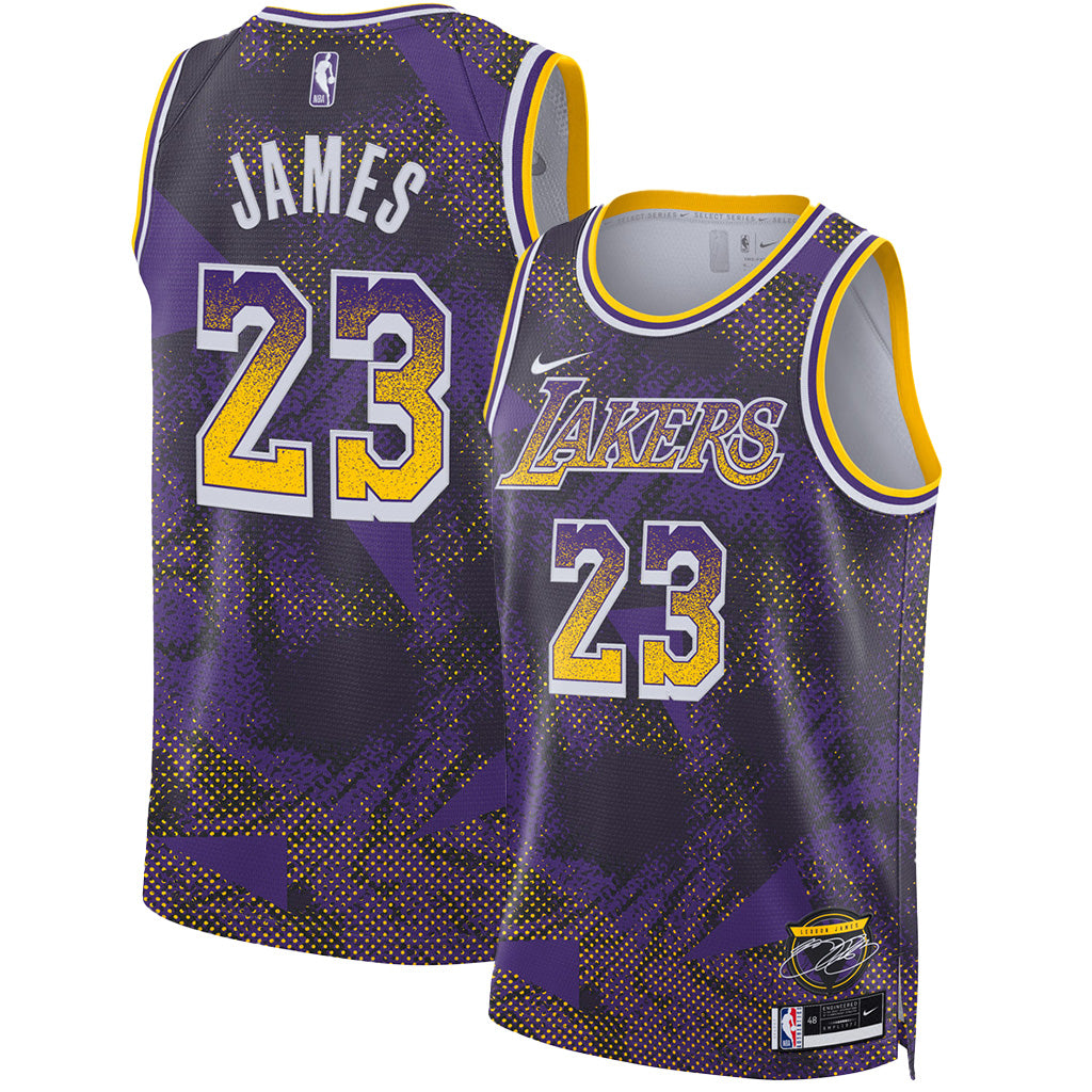 NBA Los Angeles Lakers Lebron James Nike 2025 Select Series Swingman Jersey - Purple