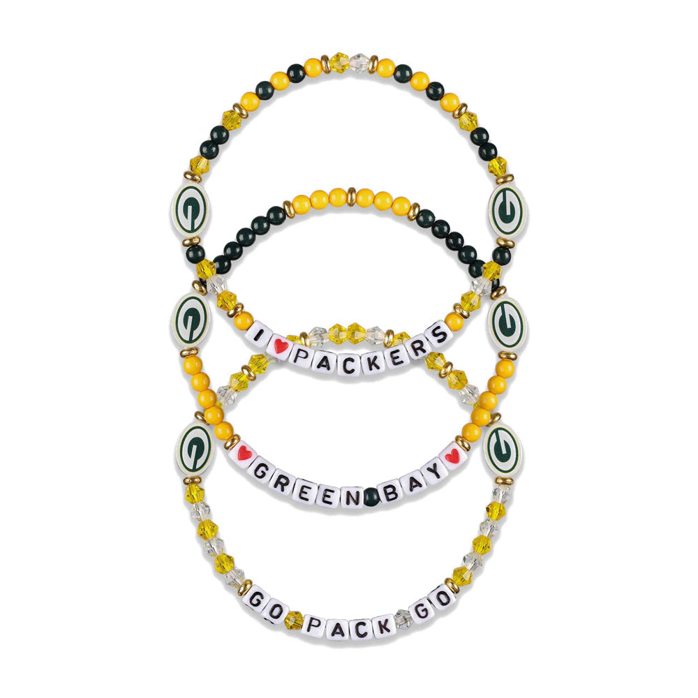 NFL Green Bay Packers FOCO 3-Pack Friendship Bracelet