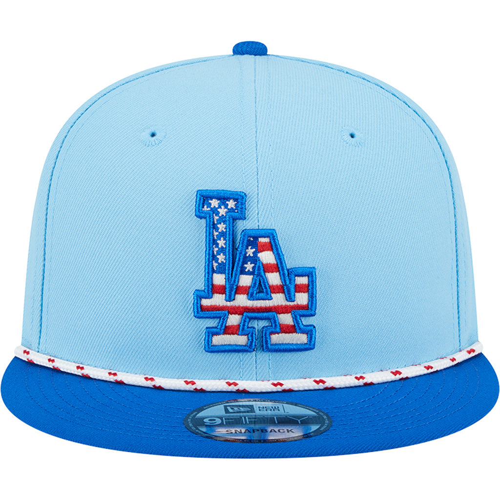 MLB Los Angeles Dodgers New Era 2025 4th of July 9FIFTY Snapback Hat - Blue