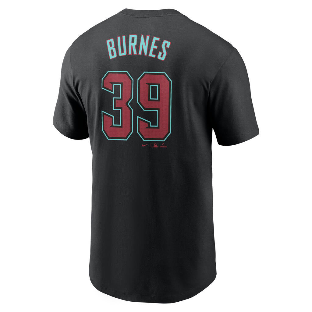 MLB Arizona Diamondbacks Corbin Burnes Nike FUSE Alternate Name & Number T-Shirt - Black
