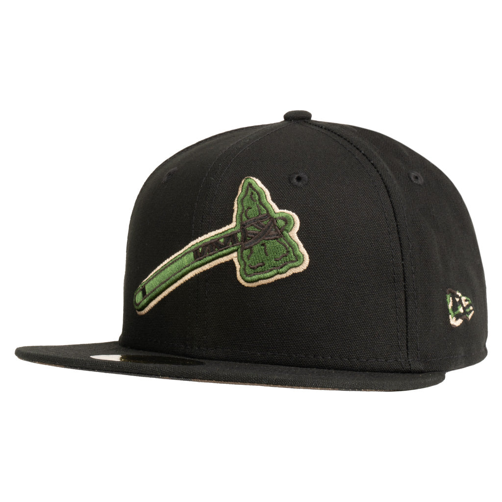 MLB Atlanta Braves New Era Commando 59FIFTY Fitted Hat - Black
