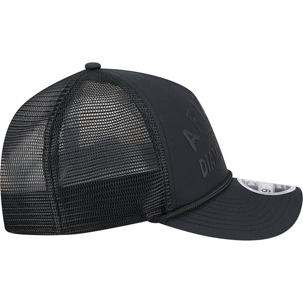 MLB Arizona Diamondbacks New Era Minimalist 9FORTY M-Crown Snapback Trucker Hat - Black