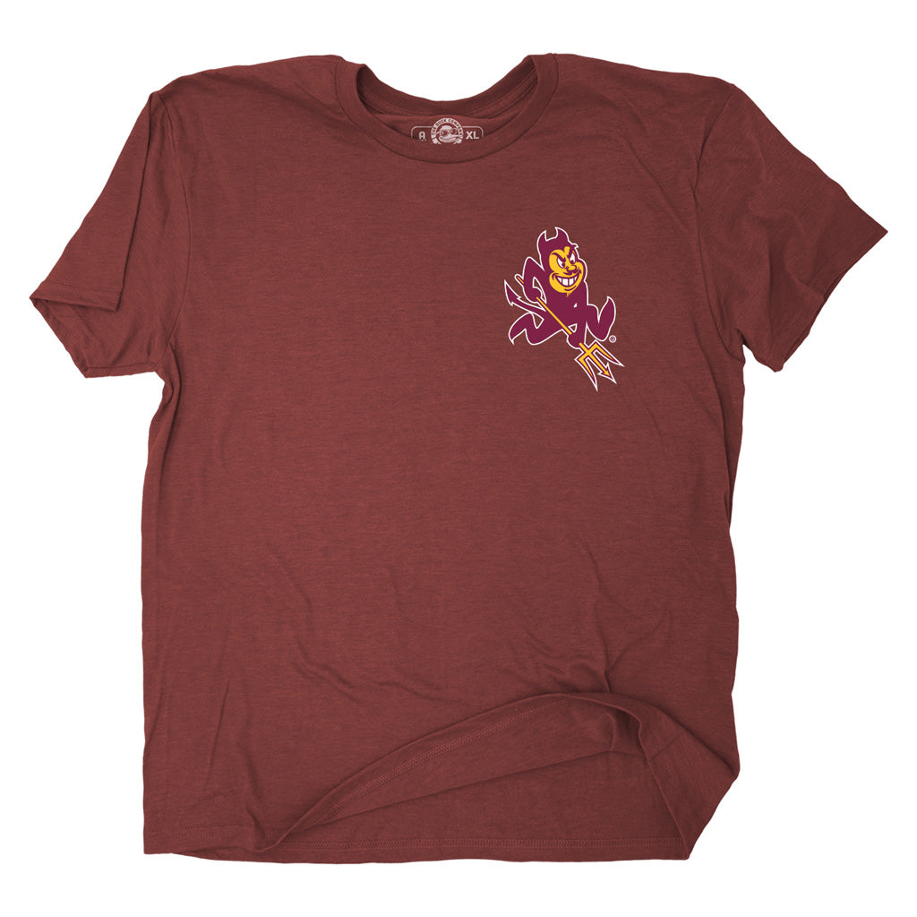 NCAA Arizona State Sun Devils The Duck Company Pickup T-Shirt - Maroon