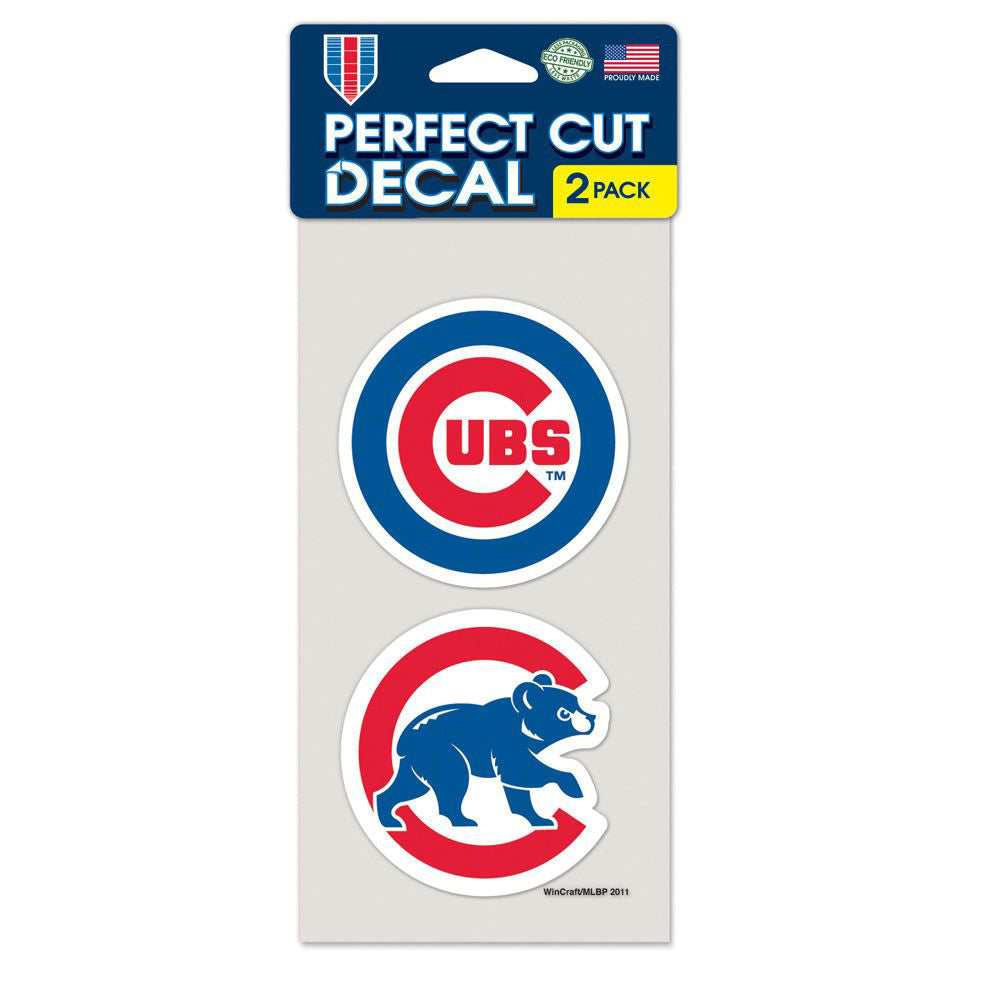 MLB Chicago Cubs WinCraft 4" x 8" Slogan Decal Pack