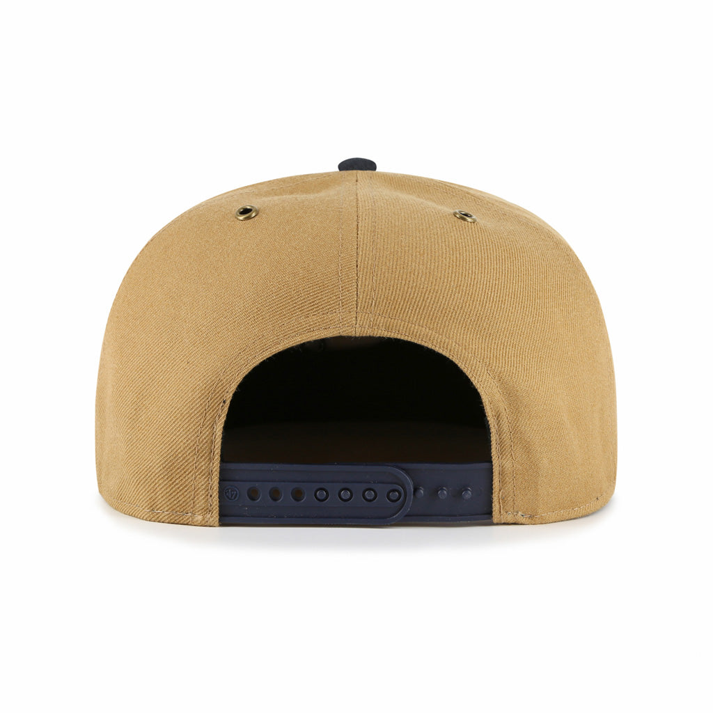 MLB New York Yankees '47 Workshop Captain Snapback Hat - Brown