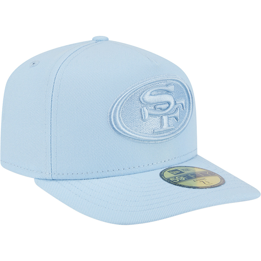 NFL San Francisco 49ers New Era Tonal Blue 59FIFTY A-Frame Fitted Hat - Blue