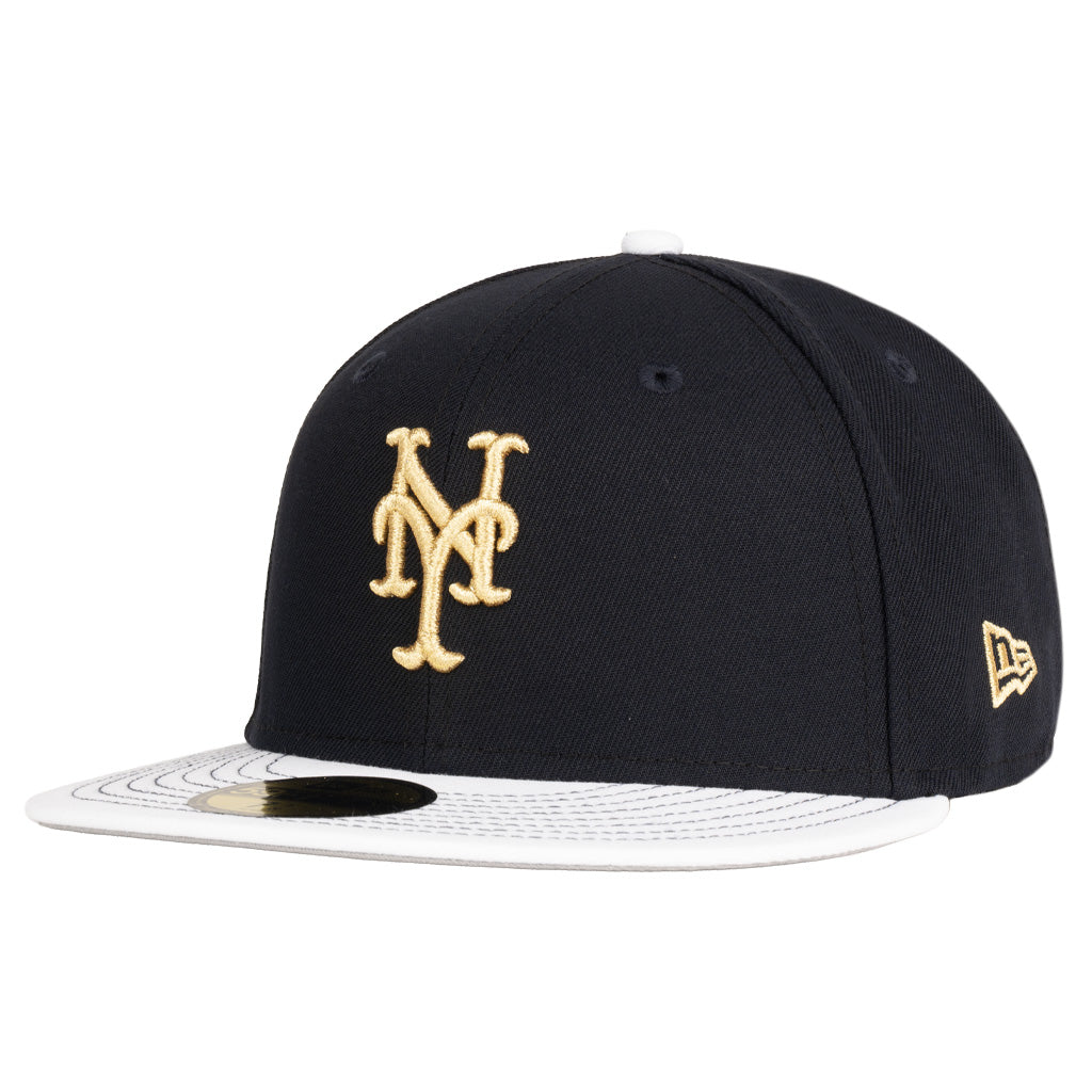 MLB New York Mets New Era Gold Medal 59FIFTY Fitted Hat - Navy