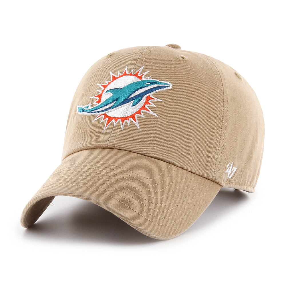 NFL Miami Dolphins '47 Clean Up Adjustable Hat - Khaki