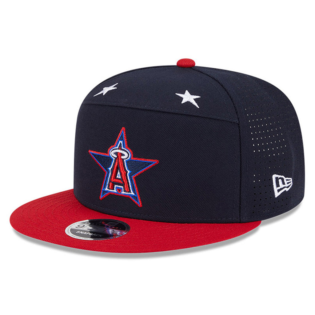 MLB Los Angeles Angels New Era 2025 All Star Game Workout 9FIFTY Split Panel Snapback Hat - Navy