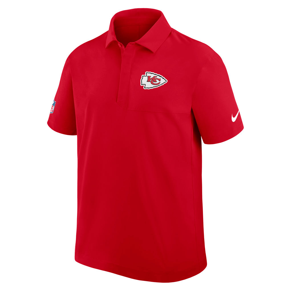 NFL Kansas City Chiefs Nike 2025 Dri-Fit Sideline Woven Polo - Red