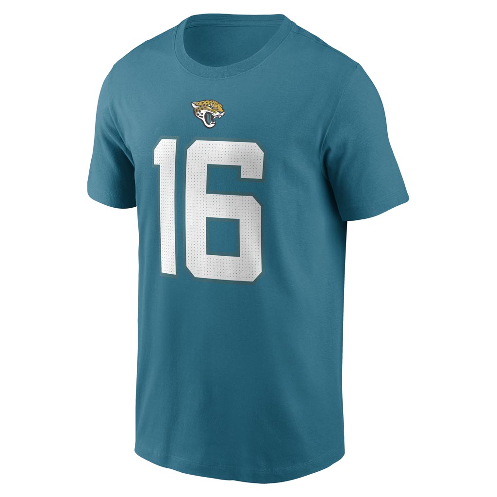 NFL Jacksonville Jaguars Trevor Lawrence Nike Name & Number T-Shirt - Teal