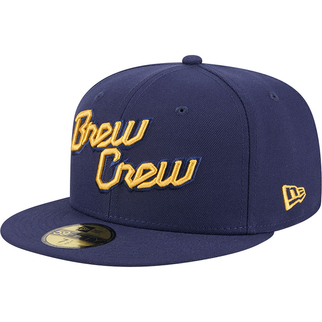MLB Milwaukee Brewers New Era City Connect Fan Pack 59FIFTY Fitted Hat - Blue