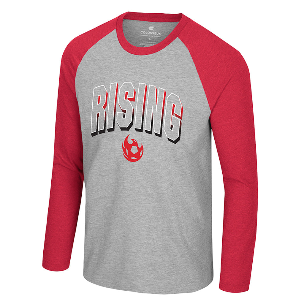Phoenix Rising Colosseum Philadelphia Raglan Long Sleeve T-Shirt - Gray