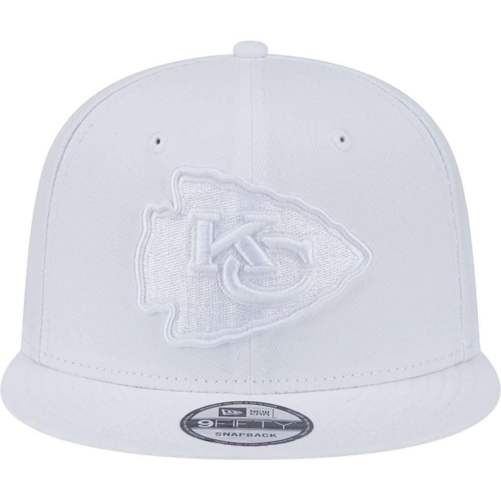 NFL Kansas City Chiefs New Era White on White 9FIFTY Snapback Hat