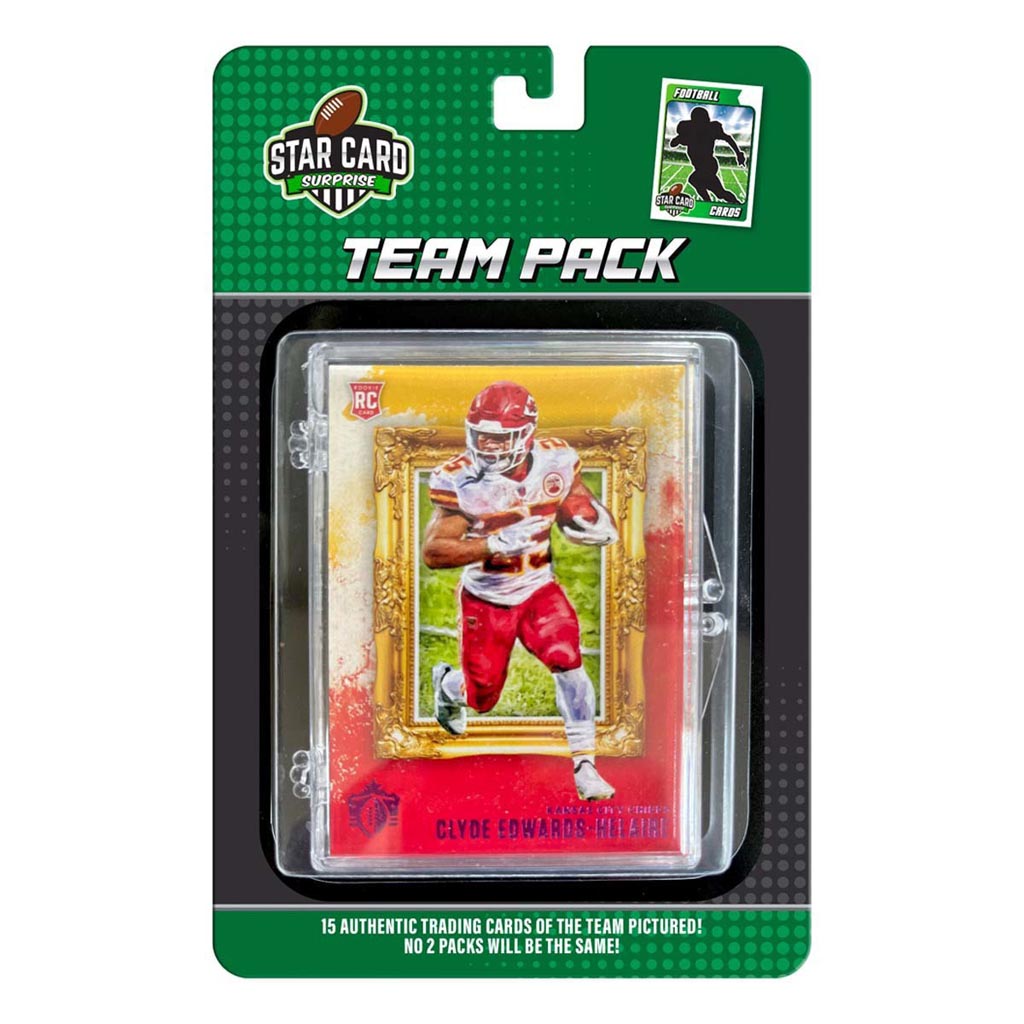 NFL Kansas City Chiefs Star Card 15 Card Team Packs