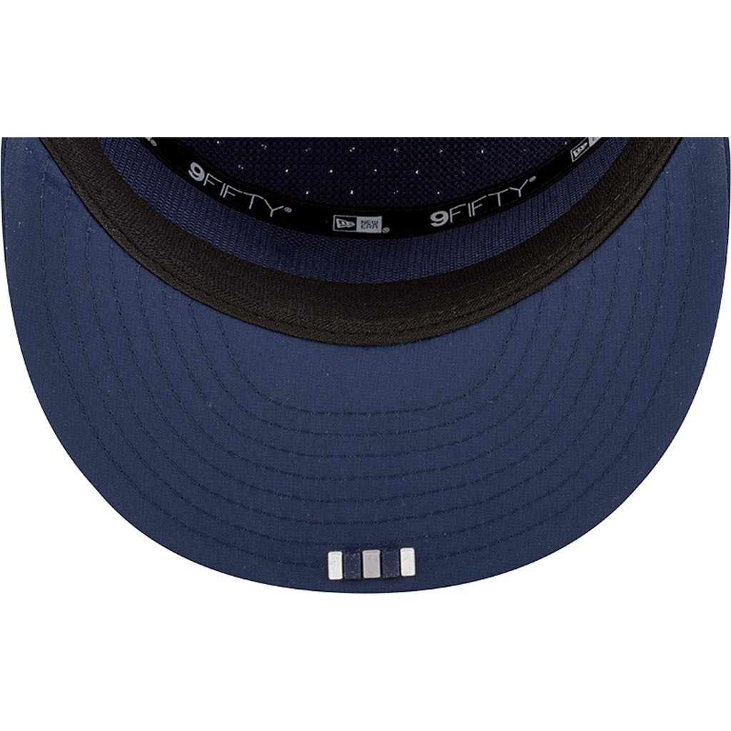 NFL Dallas Cowboys New Era 2025 Sideline 9FIFTY Split Panel Snapback Hat - Navy