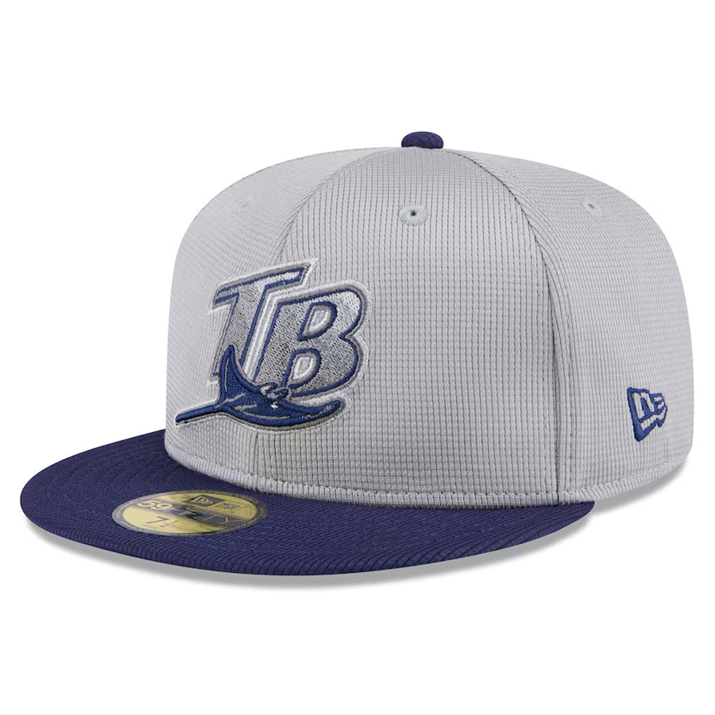 MLB Tampa Bay Rays New Era 2025 Graphite Batting Practice 59FIFTY Fitted Hat - Graphite