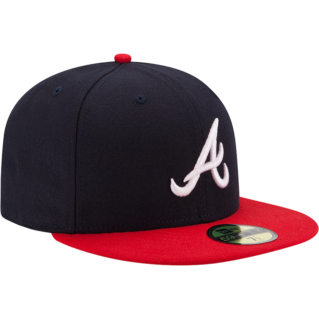 MLB Atlanta Braves Youth New Era Home Authentic Collection 59FIFTY Fitted Hat - Navy