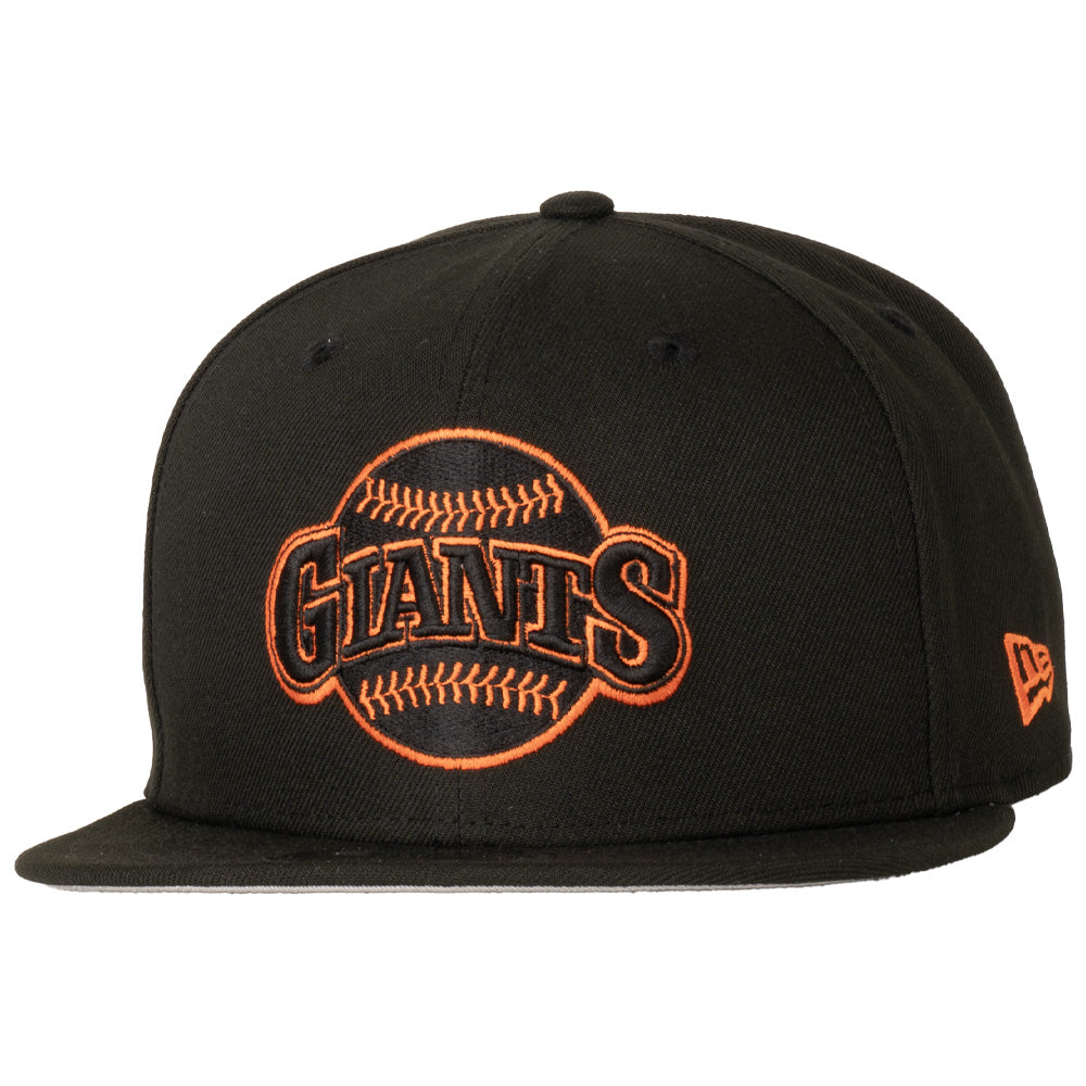 MLB San Francisco Giants New Era Team Color Pop 9FIFTY Snapback Hat - Black