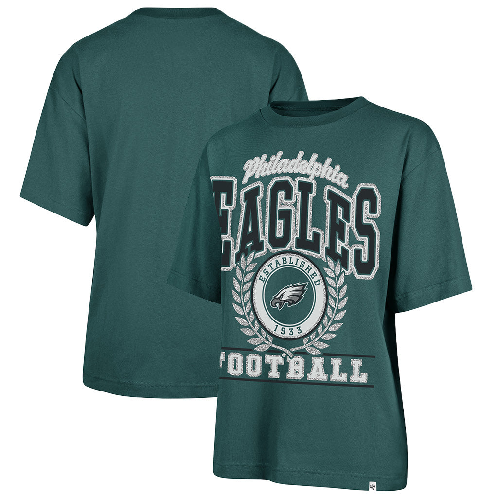 NFL Philadelphia Eagles Women's '47 Ring True Foundation T-Shirt - Green