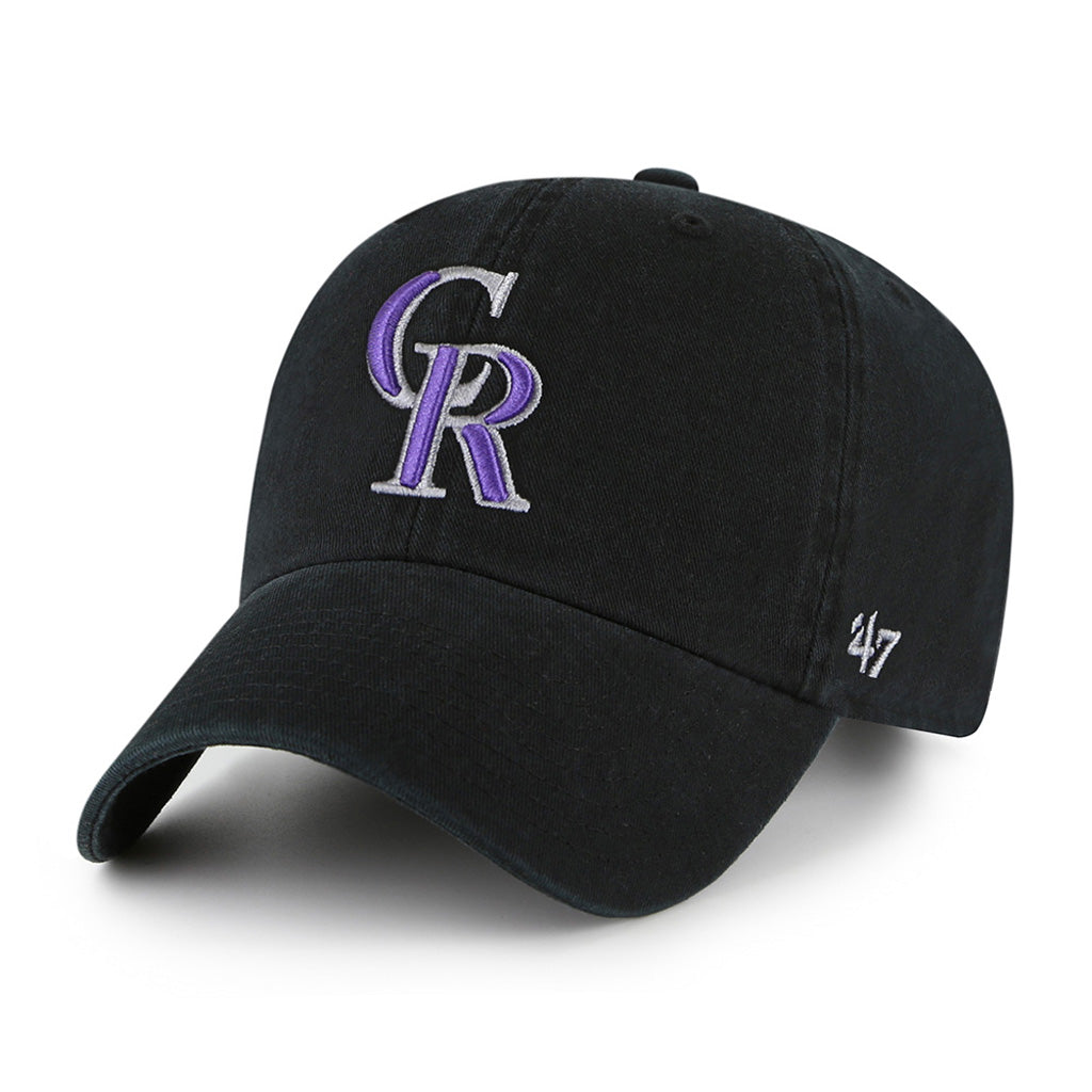MLB Colorado Rockies '47 Clean Up Adjustable Hat - Black