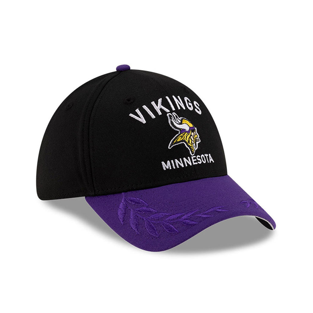 NFL Minnesota Vikings New Era 2025 Draft 39THIRTY Flex Fit Hat - Black
