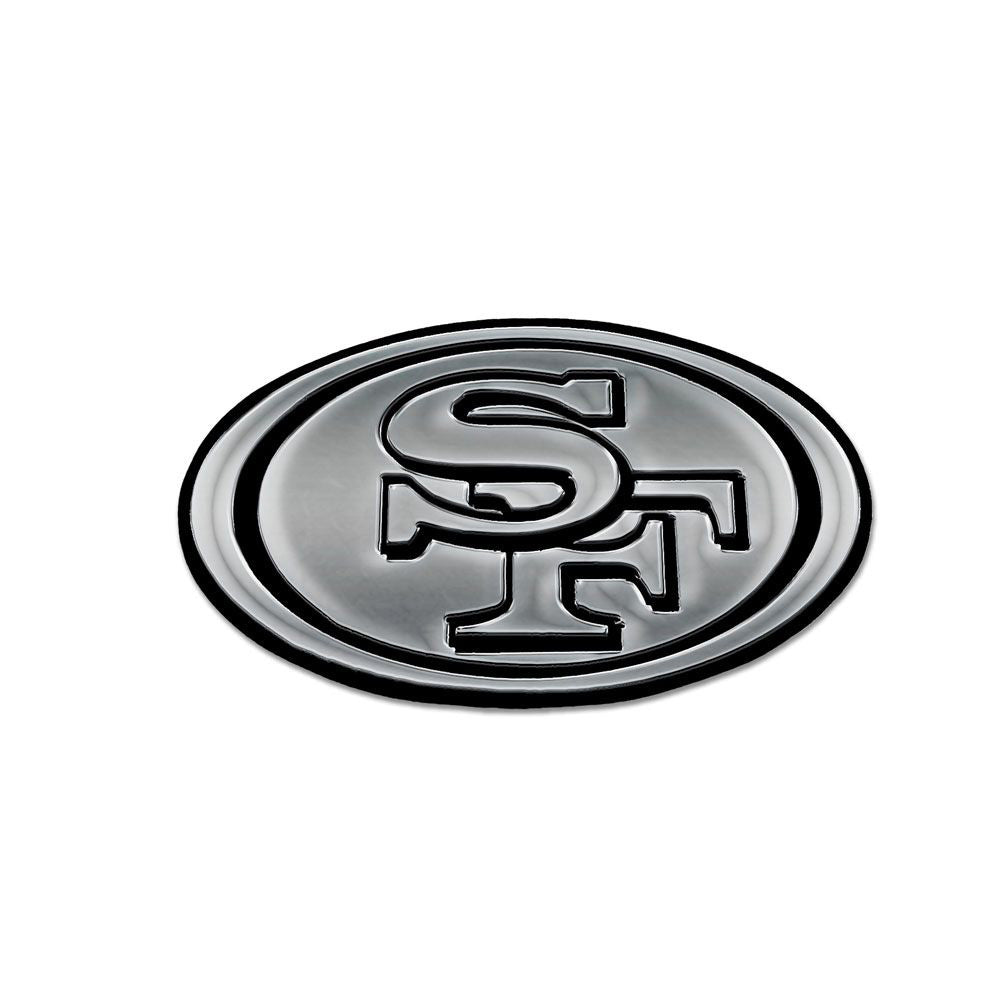 NFL San Francisco 49ers WinCraft Chrome Auto Emblem