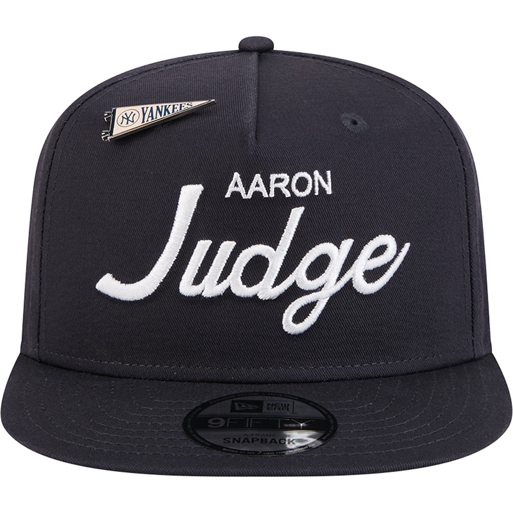 MLB New York Yankees Aaron Judge New Era Player Name 9FIFTY A-Frame Snapback Hat - Navy