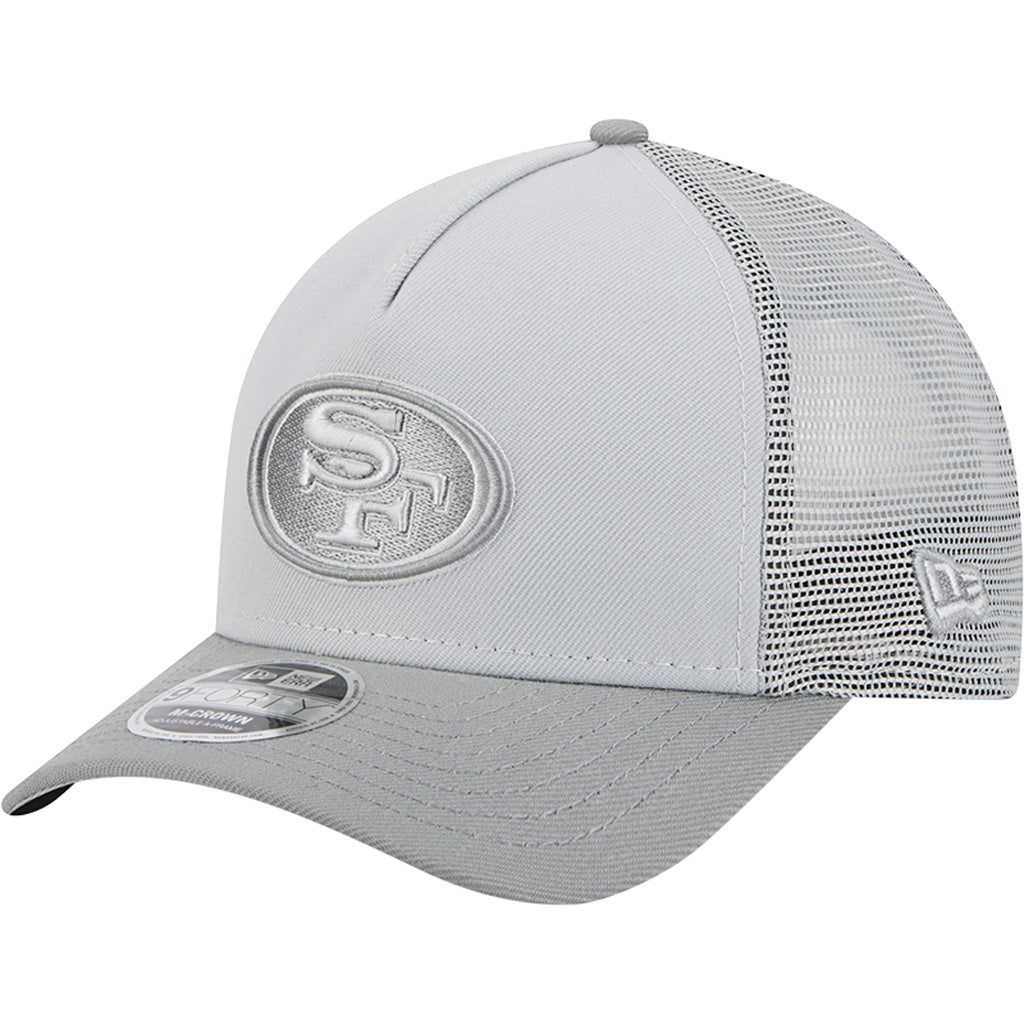 NFL San Francisco 49ers New Era Gray Tonal 9FORTY M-Crown Snapback Trucker Hat - Gray