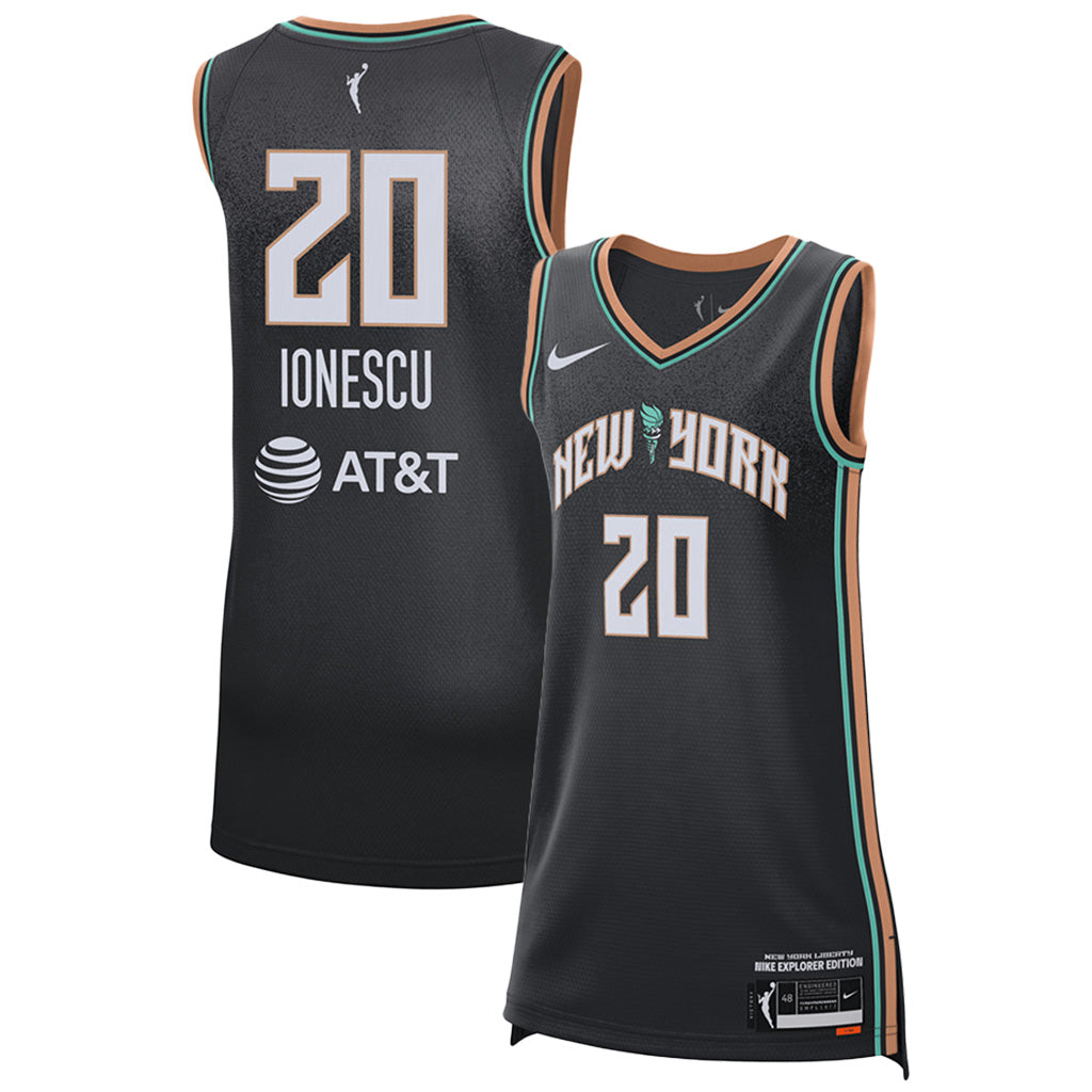 WNBA New York Liberty Sabrina Ionescu Nike Explorer Victory Jersey - Black